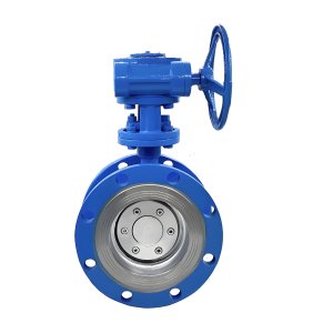 耐高溫硬密封法蘭蝶閥D343H-16C，DN100